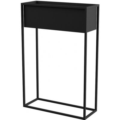 YLD Stojan na květiny kovový 60 x 23 x 90 cm černá – Zboží Dáma