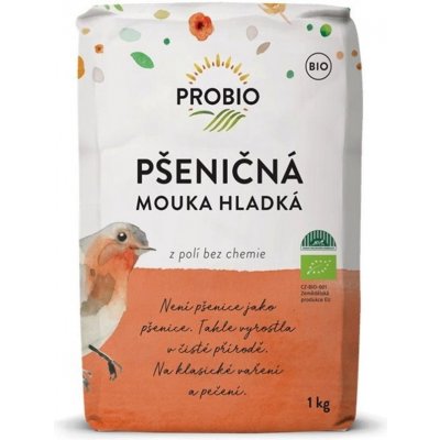 ProBio Bio Pšeničná hladká bílá mouka 1kg – Sleviste.cz