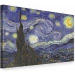 Papilora Obraz na plátně Hvězdná noc – Vincent van Gogh - 40x50 cm – Hledejceny.cz