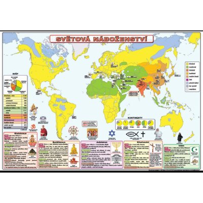 nakladatelství Kupka Světová náboženství XL (100x70 cm) – Sleviste.cz