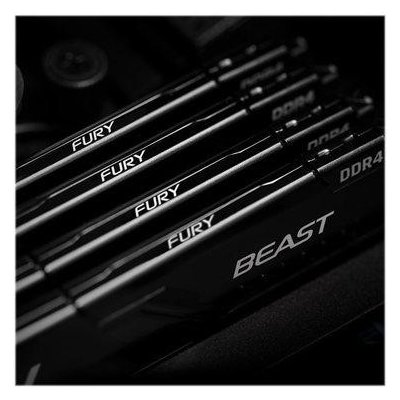 Kingston FURY Beast Black 128GB DDR4 3200MHz CL16 DIMM KIT 4x 32GB KF432C16BBK4/128 – Zboží Mobilmania