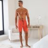 Pánské pyžamo Blancheporte pánské šortky oranžové