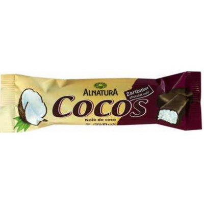 ALNATURA Tyčinka kokosová v hořké čokoládě 2x20g – Zboží Mobilmania