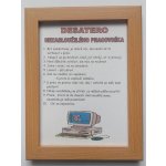 Rámeček Desatero pracovníka – Zboží Dáma