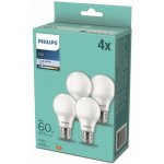 Philips LED Lamp E27 4-Pack 60W 4000K – Hledejceny.cz