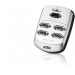 Aten VS-84 VGA splitter / 4-portový (1 PC - 4 monitory) / 250MHz – Zboží Živě