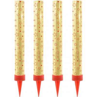 PartyDeco Dortové fontány zlaté 12 cm – Sleviste.cz