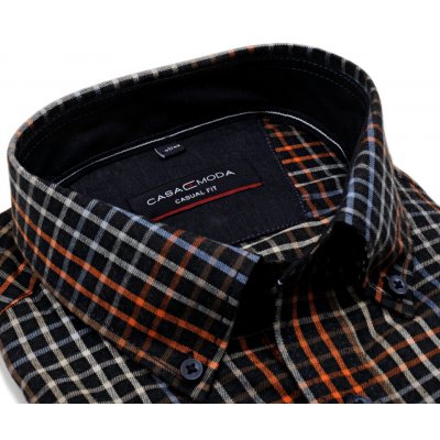 Casa Moda Casual Fit košile s barevným kárem extra prodloužený rukáv tmavomodrá – Zbozi.Blesk.cz