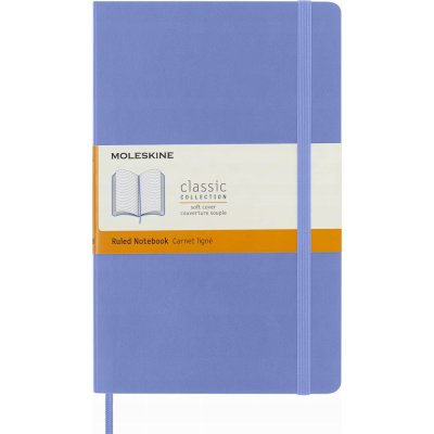 Moleskine Zápisník měkké desky A5 linkovaný nebesky modrý – Sleviste.cz