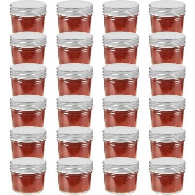 zahrada-XL zavařovací sklenice se stříbrnými víčky 24ks x 110ml – Hledejceny.cz