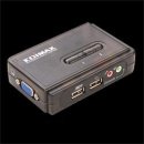 Edimax EK-UAK2 KVM přepínač, 2 porty, USB, desktop + 2x KVM kabel