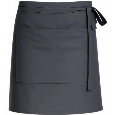 CG Workwear Gastro zástěra Roma s kapsami odolná proti pomačkání 50 x 78 cm šedá tmavá – Hledejceny.cz