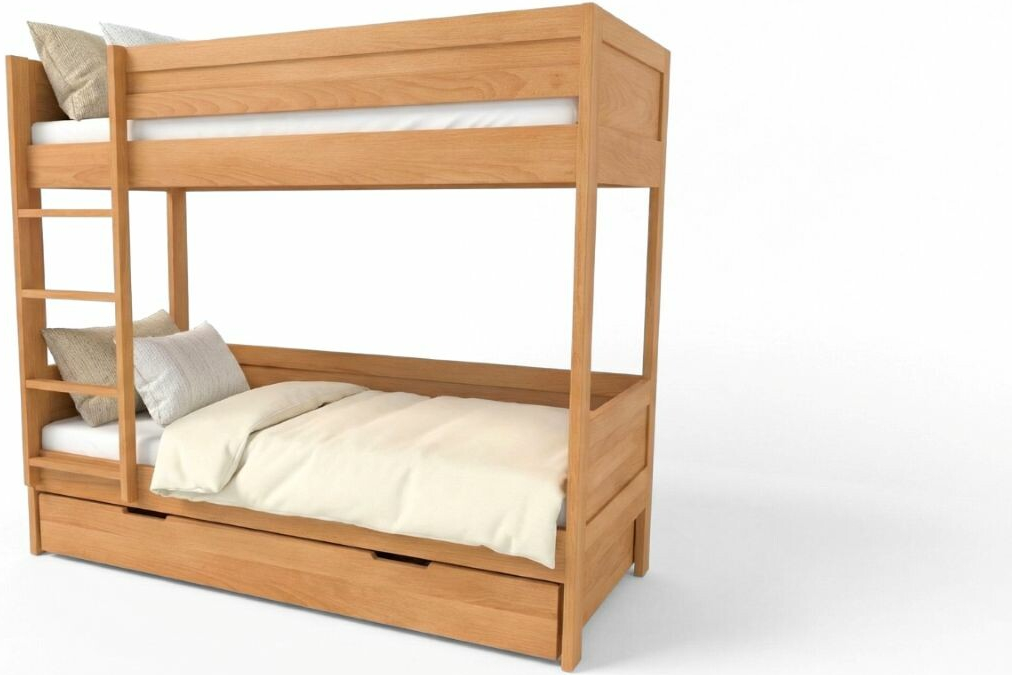 Postelia BAMBINO patrová buk 2v1