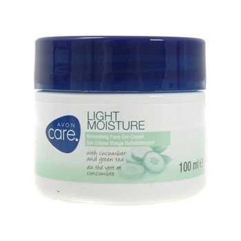 Avon osvěžující gelový krém s výtažky z okurky a zeleného čaje Light Moisture 100 ml