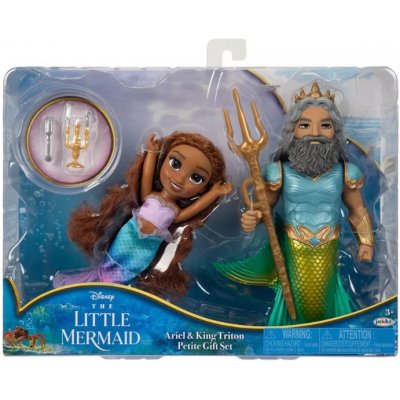 Jakks Pacific Disney Princess - Málá mořská víla Ariel a král Triton - 15 cm – Hledejceny.cz