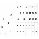 Matematika se Čtyřlístkem 1ročník sada příloh Číslice Fraus