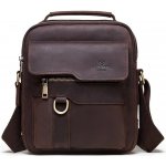 Humerpaul pánská kožená taška Crazy horse Riquier Hnědá 6L Humerpaul MH577 – Sleviste.cz