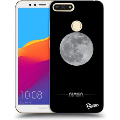 Pouzdro Picasee silikonové Honor 7A - Moon Minimal černé – Zboží Mobilmania