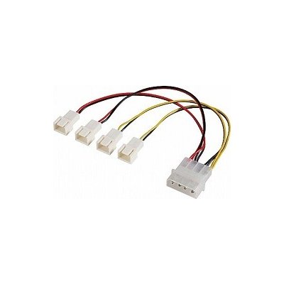 Akasa ACKAB15271 kabel 4-pin molex na 4x 3-pin – Zboží Mobilmania