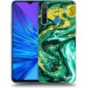 Pouzdro a kryt na mobilní telefon Realme Pouzdro Picasee silikonové Realme 5 - Green Gold čiré