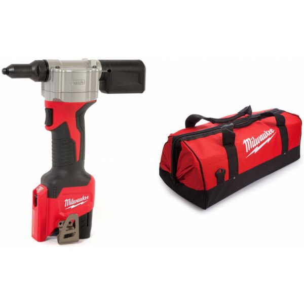 Kleště lisovací Aku nýtovací kleště - aku nýtovačka Milwaukee M12 BPRT-201B - 1x 12V/2.0Ah, 9000N, 2.06kg, taška (4933464404-201B)