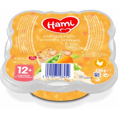 Hami Malý g urmán Krémové rizoto s mrkví a hráškem 230 g