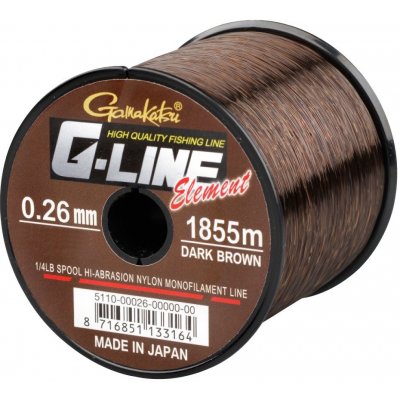 Gamakatsu G-Line Element Dark Brown 2270m 0,24mm 4,1kg – Hledejceny.cz