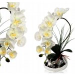 Skandynawski Dom Umělý Orchidej bílý v květináči ORCHIDEJ Dekorace – Hledejceny.cz