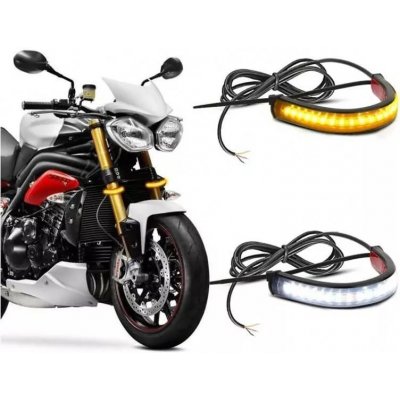 DRL FLEX LED denní svícení + dynamické pokyny pro motocykly motoLEDy 839 – Zboží Mobilmania