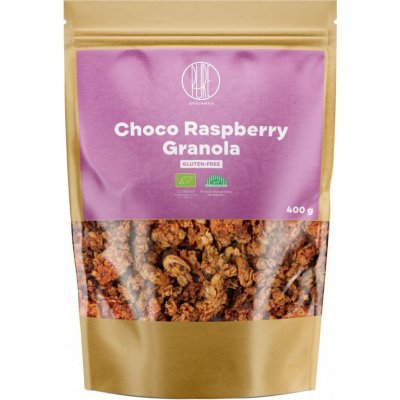 BrainMax Pure Choco Raspberry Granola, granola s čokoládou a malinami, BIO 400 g