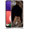 Pouzdro a kryt na mobilní telefon Samsung Pouzdro ACOVER Samsung Galaxy A22 A225F s motivem Owl