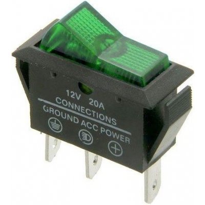 Hadex Vypínač kolébkový OFF - ON 12V 20A | Zboží Auto