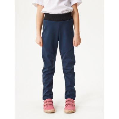 Sporty Dětské softshellové kalhoty s fleecem pružné Tm. Modročerná – Hledejceny.cz