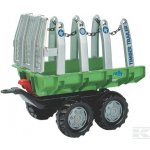 Rollytoys Vlečka s kládami Timber Trailer 2 os zelená – Zboží Mobilmania