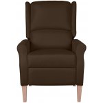 VidaXL 329263 polohovací tmavě hnědé textil – Zboží Dáma