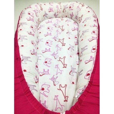 Hnízdečko pro miminko sleva - sytě růžové – Zboží Dáma