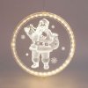 Vánoční osvětlení ACA Lighting 3D akryl santa 24 WW LED IP20 21X21.6CM USB napájecí kabel X08241258