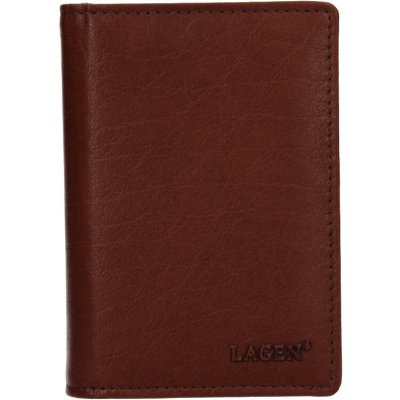 Lagen V-61 pouzdro na doklady kožené brown – Zboží Živě