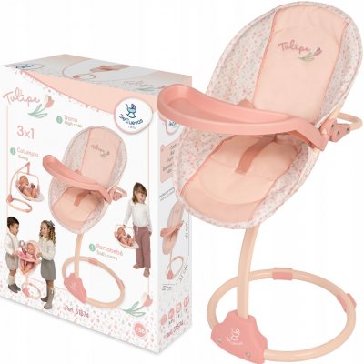 DeCuevas 51574 Multifunkční jídelní židlička a houpačka pro panenky 3 v 1 Tulipe 2025 – Hledejceny.cz