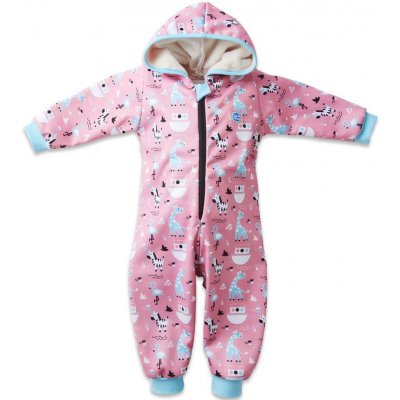 Splash About Nepromokavá fleecová kombinéza Zvířátka Růžová – Zboží Dáma
