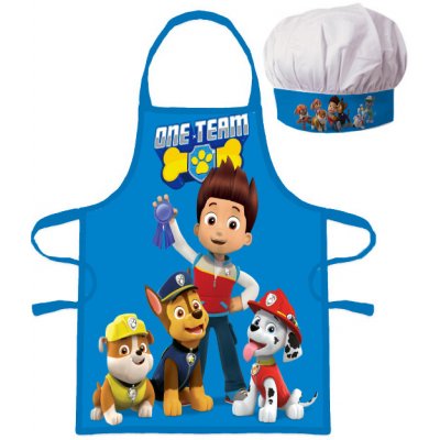Brandmac Dětská zástěra s čepicí Paw Patrol 5X50 CM 2X33CM vzorovaná – Hledejceny.cz