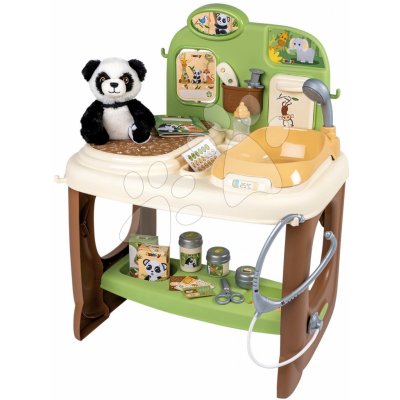 Smoby Zvěrolékařská ordinace s plyšovou pandou Veterinary Center s lékařským pultem a vanička na koupání s 19 doplňky – Hledejceny.cz