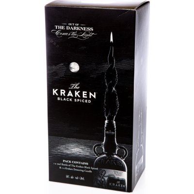 The Kraken Black Spiced 40% 0,7 l (dárkové balení svíčka) – Zbozi.Blesk.cz