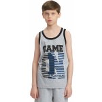 Winkiki Kids Wear chlapecké tílko Game ON šedý melanž – Zboží Dáma