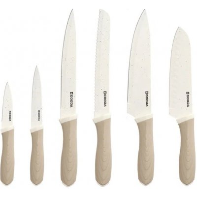 Gooda 6-dílná sada kuchyňských nožů s nepřilnavým povrchem – Zboží Dáma