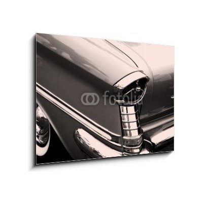 Skleněný obraz 1D - 100 x 70 cm - vintage car tail lamp světelné zdroje automobilů – Zbozi.Blesk.cz
