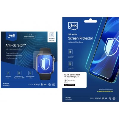 3mk All-Safe AIO fólie Anti-Scratch Watch Full Wet Fitting 5 pcs 5903108488488 – Zboží Živě