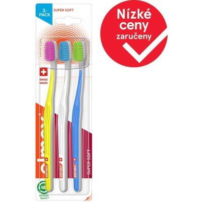 Elmex Zubní kartáček super soft 3 ks – Zboží Mobilmania