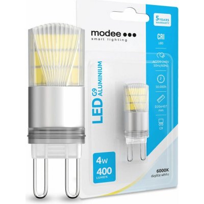 Modee Smart Lighting LED hliníková žárovka G9 4W studená bílá – Zboží Živě