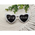 Svatební brýle ve tvaru srdce s iniciály - D-decor – Zbozi.Blesk.cz